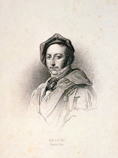 Gioacchino Antonio Rossini (1792-1868) door English School