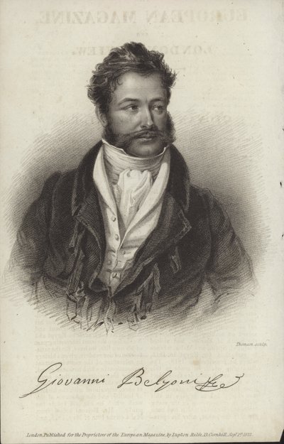 Giovanni Battista Belzoni door English School