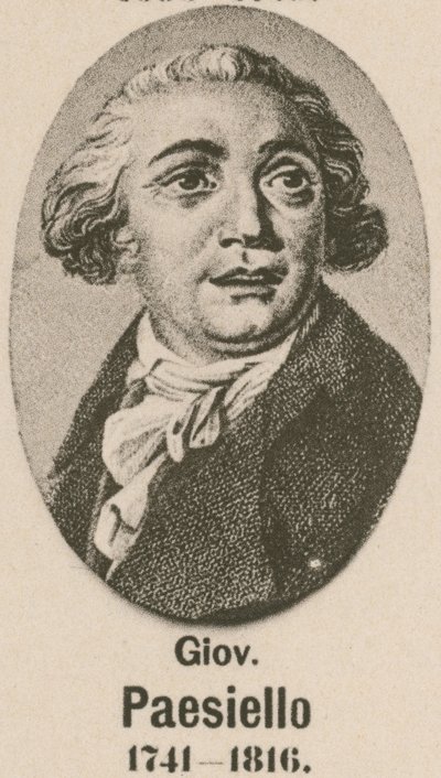 Giovanni Paesiello (gravure) door English School