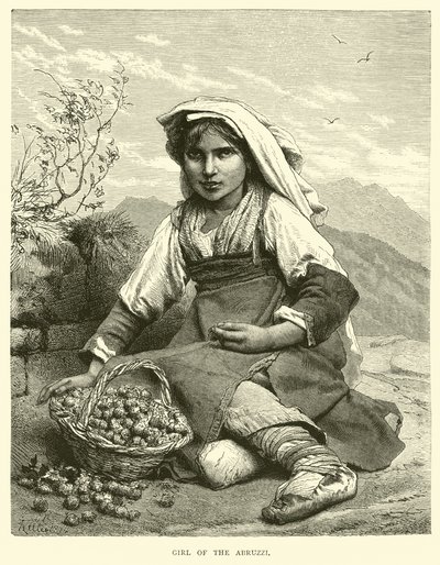 Meisje uit de Abruzzen door English School