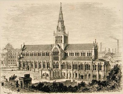 Kathedraal van Glasgow in c.1880, uit 