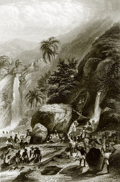 Goudwassen in Brazilië door English School