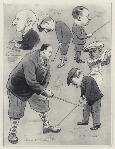 Golf Clubland Karikaturen door English School