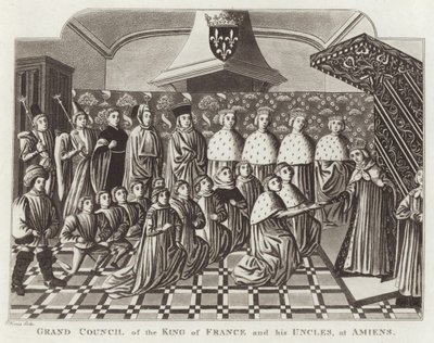 Grote Raad van de Koning van Frankrijk en zijn Ooms, in Amiens door English School