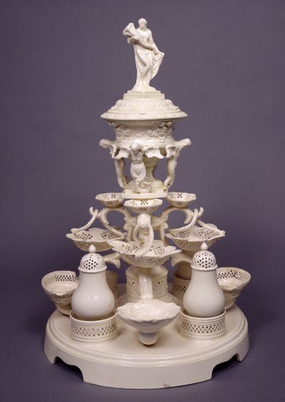 Grand Plat de Menage of, tafelstuk, Leeds Pottery, ca. 1780 door English School