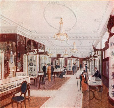 Grand salon van Stewart Dawsons Jewel Palace in Regent Street door English School