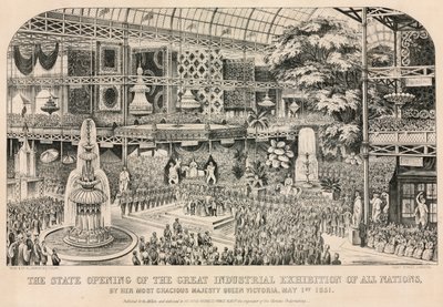 Grote Tentoonstelling, 1851, Opening op 1 mei 1851 door English School