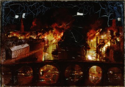 Grote Brand van Newcastle upon Tyne door English School