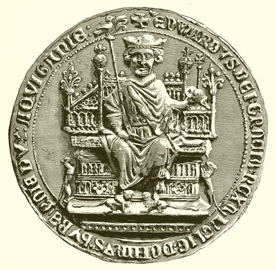 Groot Zegel van Edward I door English School
