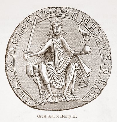 Grote zegel van Hendrik II door English School
