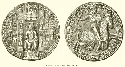 Grote zegel van Hendrik V door English School