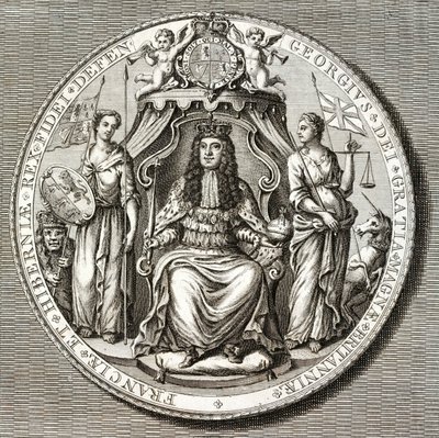 Grote Zegel van Koning George I door English School
