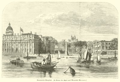 Greenwich Hospital, een thuis voor oude en gewonde zeelieden door English School