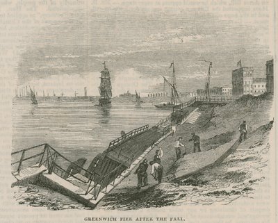 Greenwich Pier na de val door English School