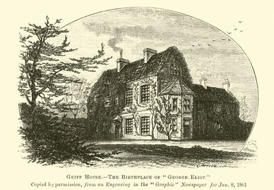 Griff House, de geboorteplaats van George Eliot door English School