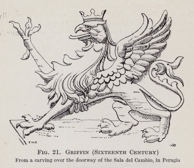 Griffioen, Zestiende Eeuw (litho) door English School