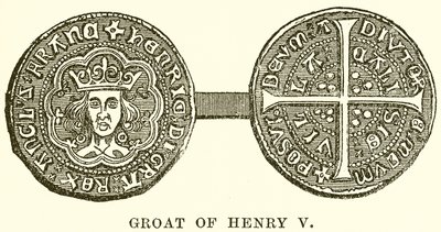 Groat van Hendrik V door English School