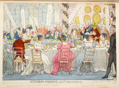 Gudgeon Vissen à la Conservatory, pub. 1811 door English School