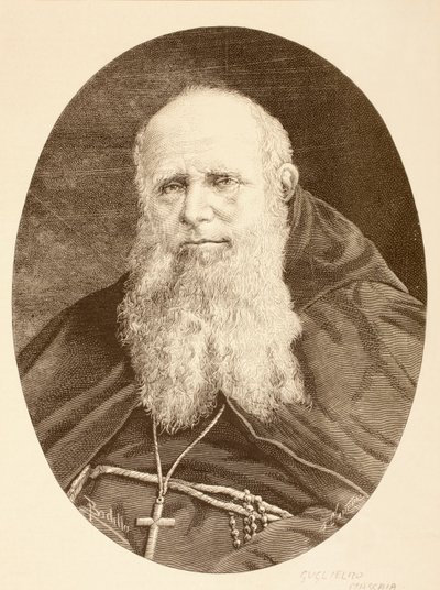 Guglielmo Massaia (litho) door English School