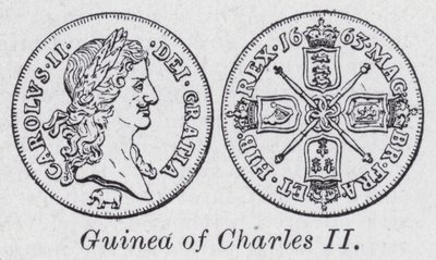 Guinea van Charles II door English School