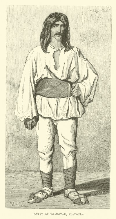Zigeuner van Voakovar, Slavonië door English School