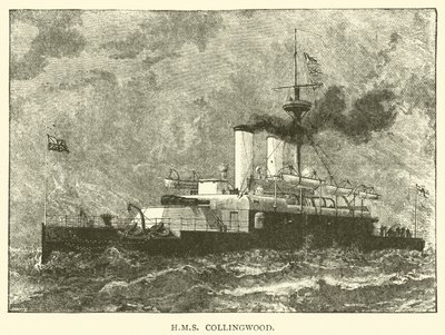 HMS Collingwood (gravure) door English School