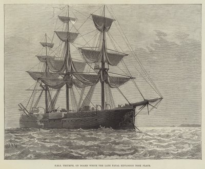 HMS Triumph, aan boord waarvan de recente fatale explosie plaatsvond door English School