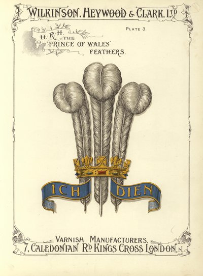 H R H de veren van de Prins van Wales door English School
