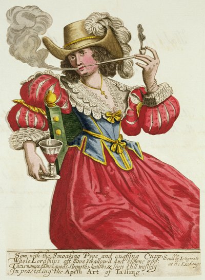 Kleding van een rijke dame rond 1630 door English School