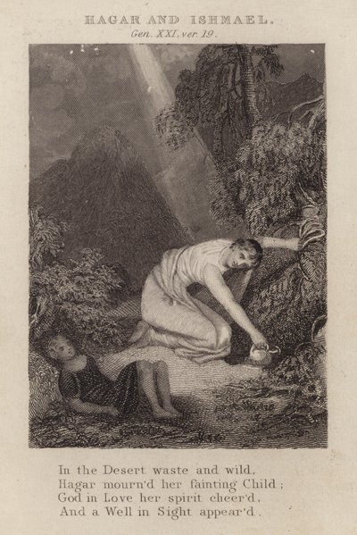 Hagar en Ismaël, Genesis XXI, vers 19 door English School
