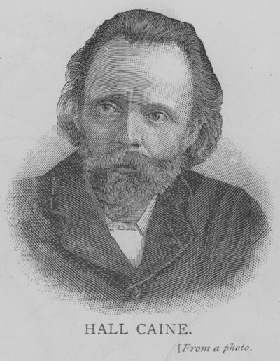 Hall Caine (gravure) door English School