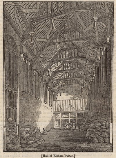 Hal van Eltham Palace, Kent door English School