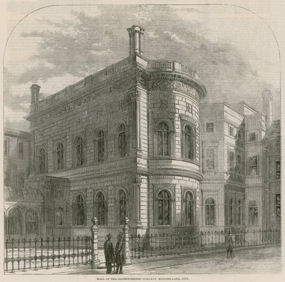 Hall of the Clothworkers Company, Mincing Lane, Londen door English School