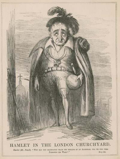 Hamlet op het kerkhof van Londen door English School