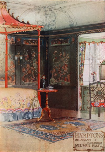 Hampton, decorateurs en stoffeerders, Pall Mall East door English School