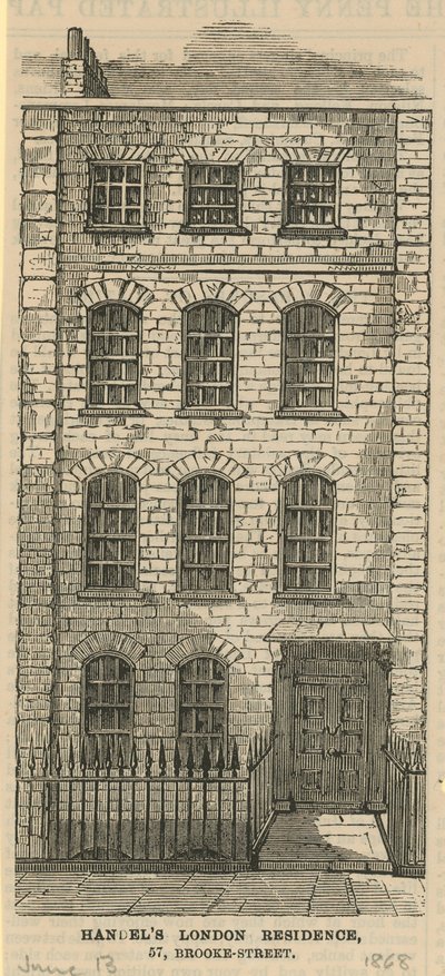 Handels Londense Residentie, 57 Brooke Street door English School