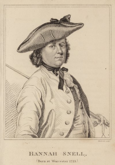 Hannah Snell, geboren in Worcester 1723 door English School