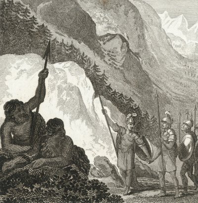 Hannibal aan de voet van de Alpen door English School
