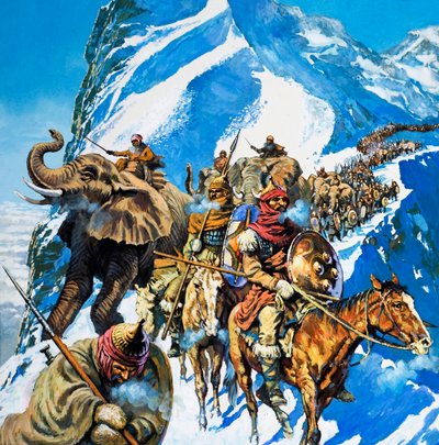 Hannibal steekt de Alpen over door English School