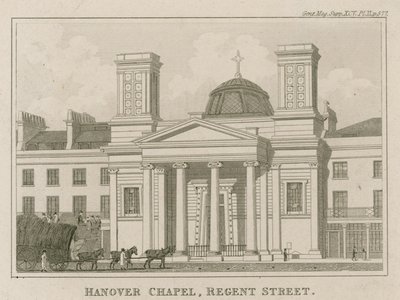 Hanover Chapel, Regent Street, Londen door English School