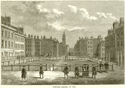 Hanover Square, in 1750 door English School