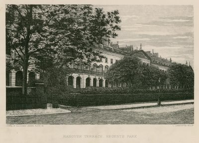 Hanover Terrace, Regents Park, Londen door English School