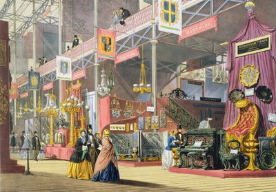 Hardware en houtsnijmachines, op de Grote Tentoonstelling van 1851, uit Dickinsons Comprehensive Pictures door English School