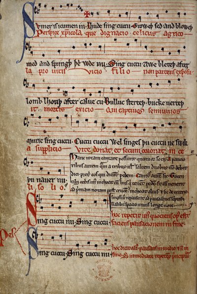 Sumer is icumen in, uit de Zomer Canon (Reading Rota) door English School