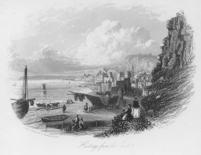 Hastings vanuit het oosten door English School