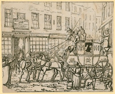 Hatchets New White Horse Cellar, kroeg, Drury Lane, Londen door English School