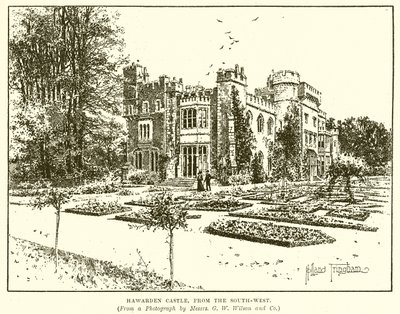 Hawards Kasteel, vanuit het Zuidwesten door English School