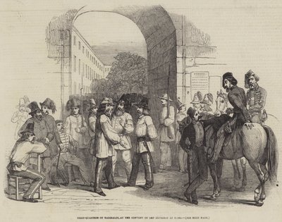 Hoofdkwartier van Garibaldi, in het klooster van San Silvestri in Rome door English School