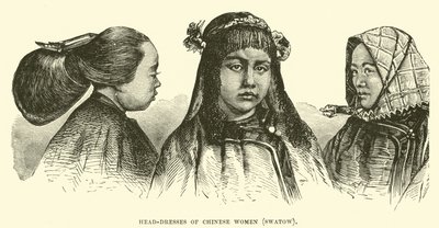 Hoofdtooien van Chinese vrouwen, Swatow door English School