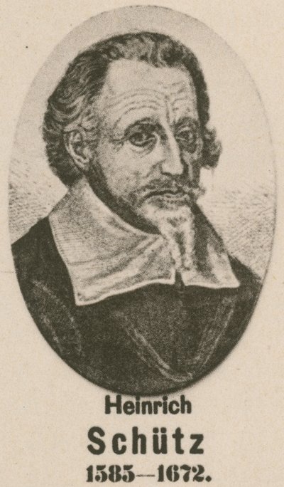 Heinrich Schutz (gravure) door English School